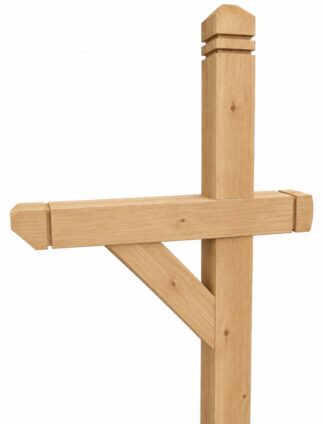 Decorative Cedar Wood Mailbox Post (4x4)