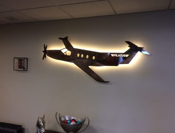 Custom Aviation Metal Art